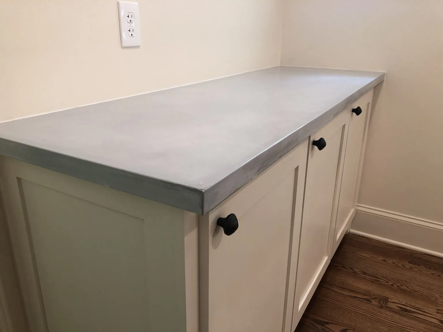 Custom concrete countertop project by Coastal Concrete Studio