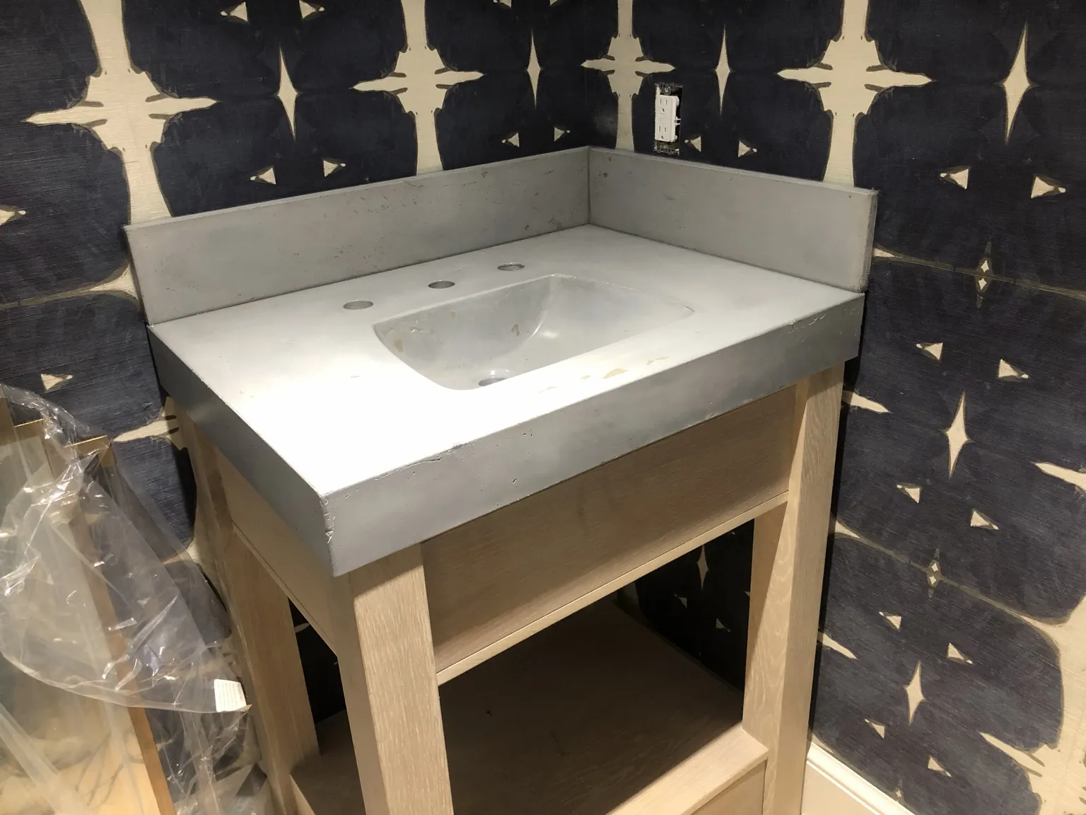 Custom concrete countertop project by Coastal Concrete Studio