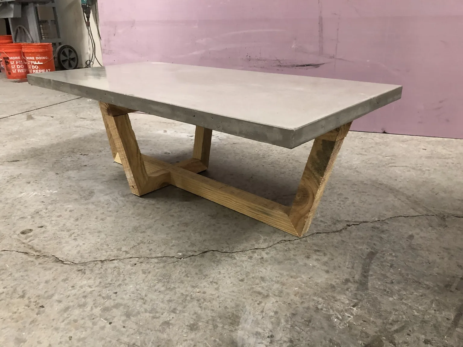Custom furniture project by Coastal Concrete Studio