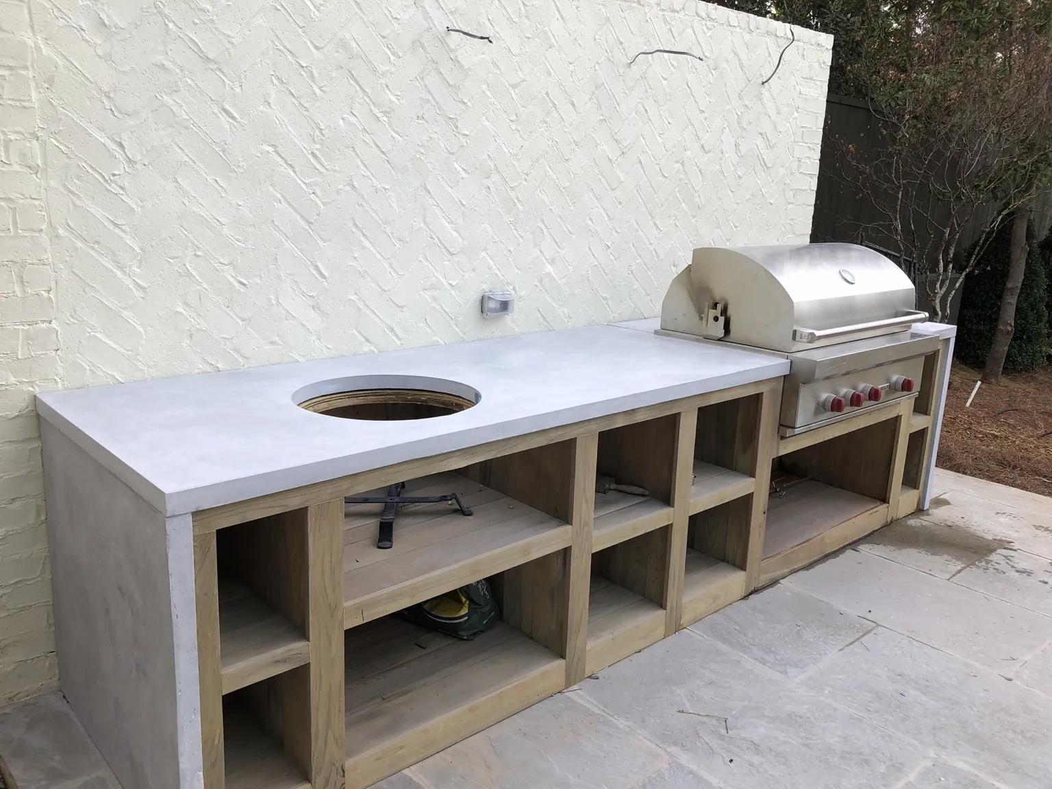 Custom concrete countertop project by Coastal Concrete Studio