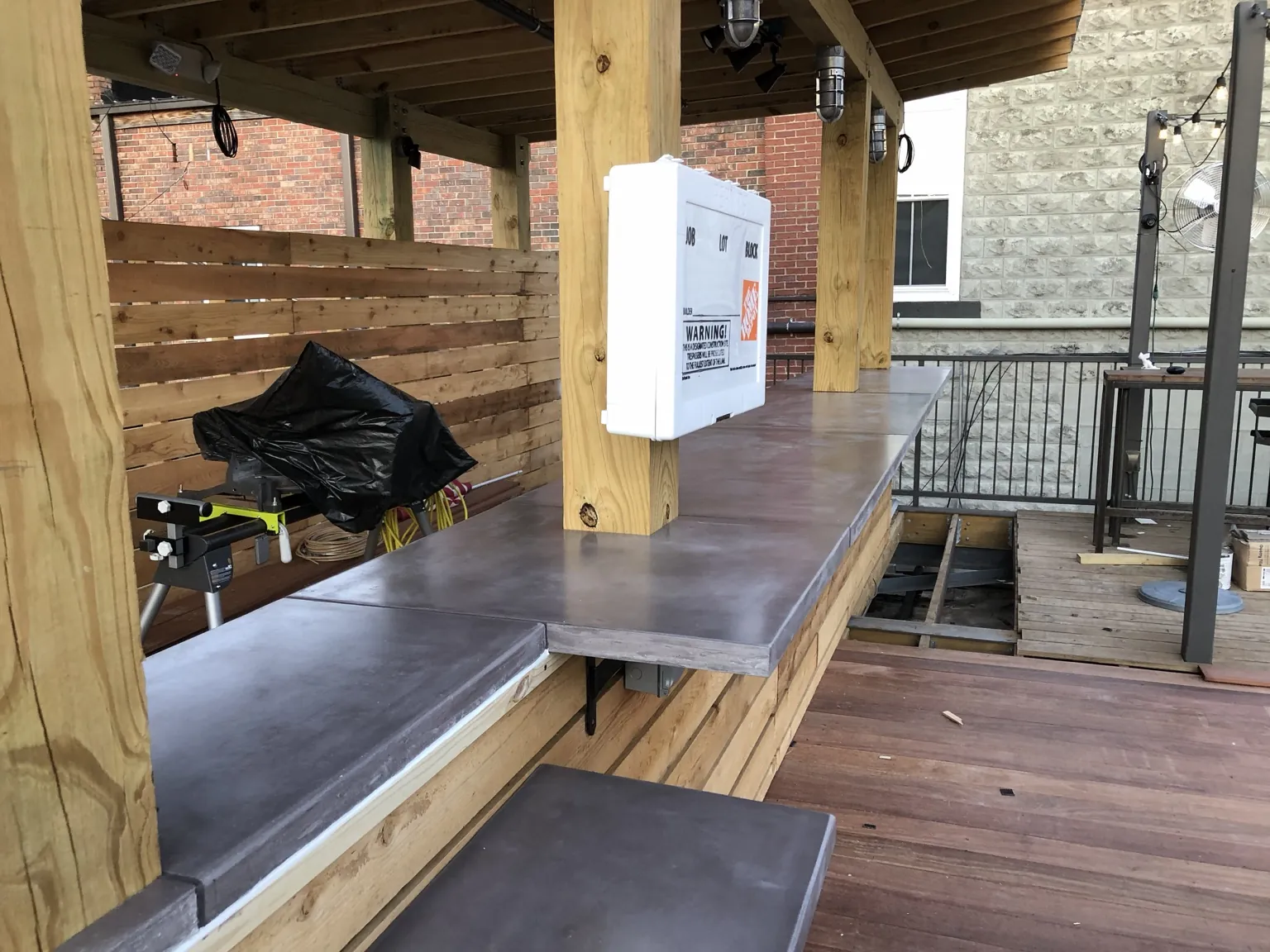 Custom concrete countertop project by Coastal Concrete Studio