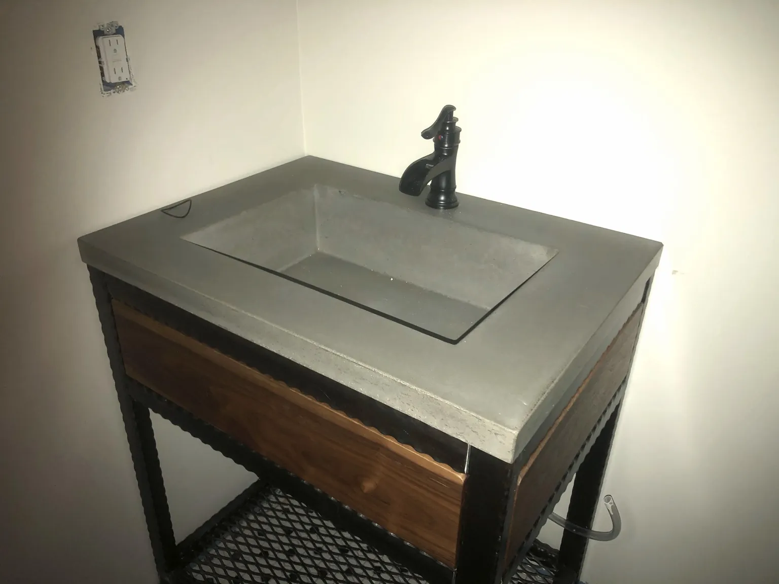 Custom concrete countertop project by Coastal Concrete Studio