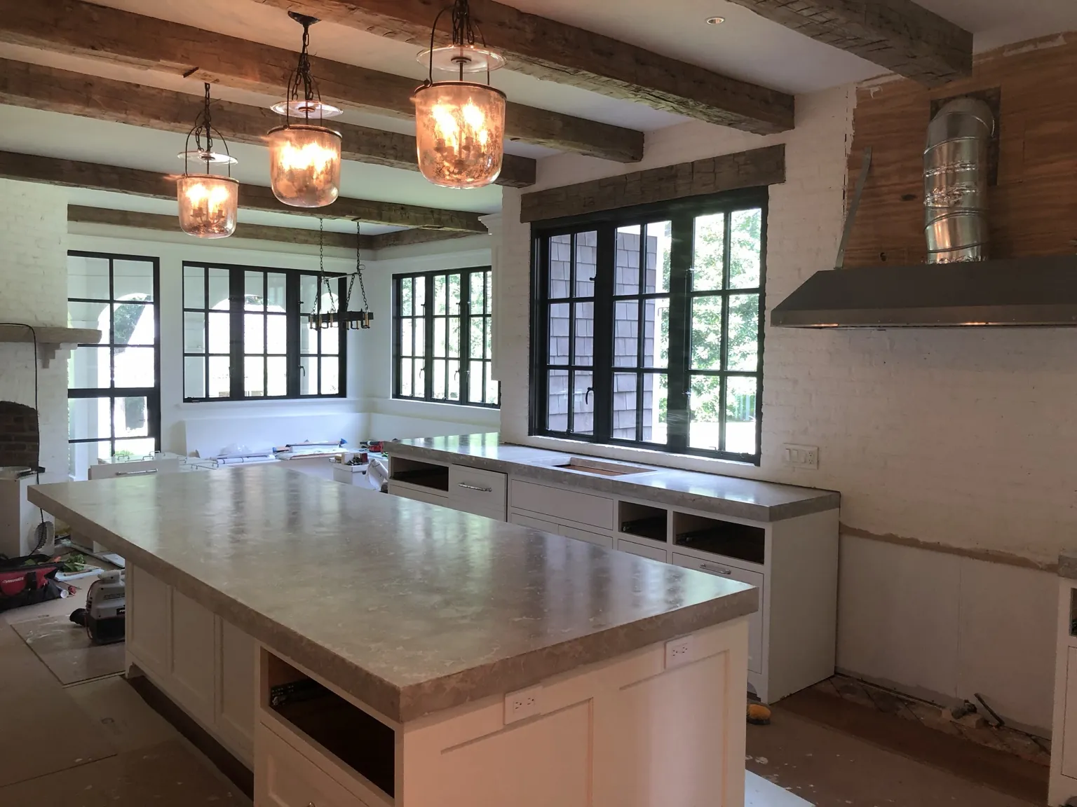 Custom concrete countertop project by Coastal Concrete Studio
