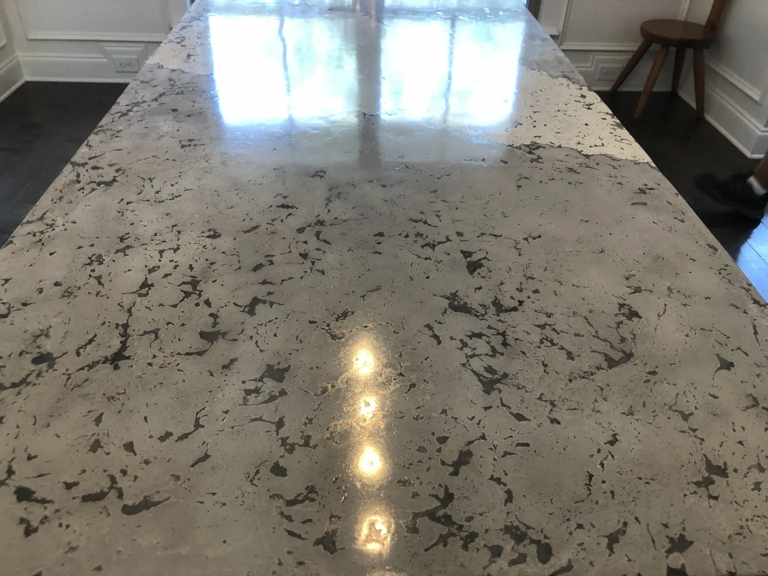 Custom concrete countertop project by Coastal Concrete Studio