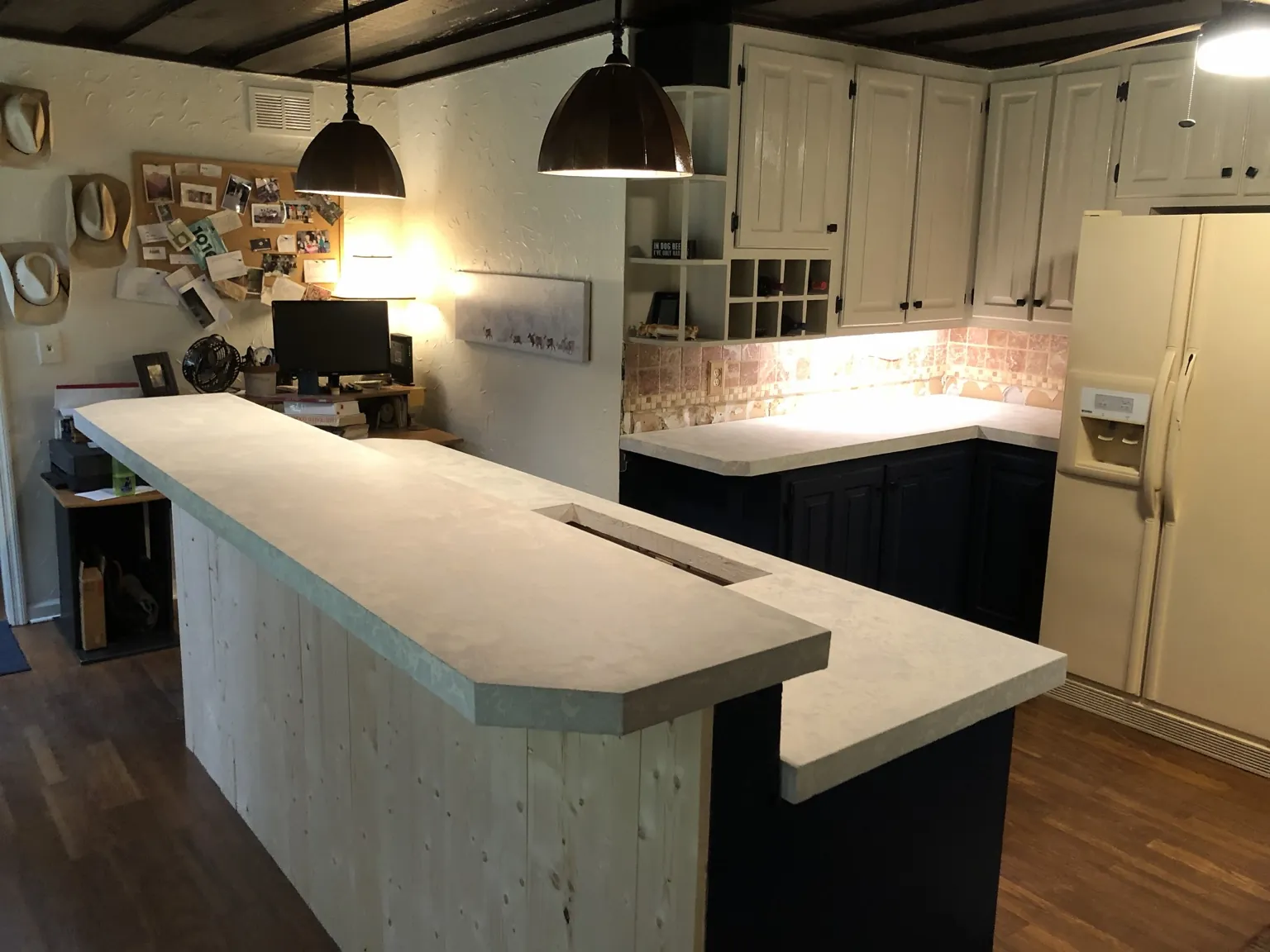 Custom concrete countertop project by Coastal Concrete Studio