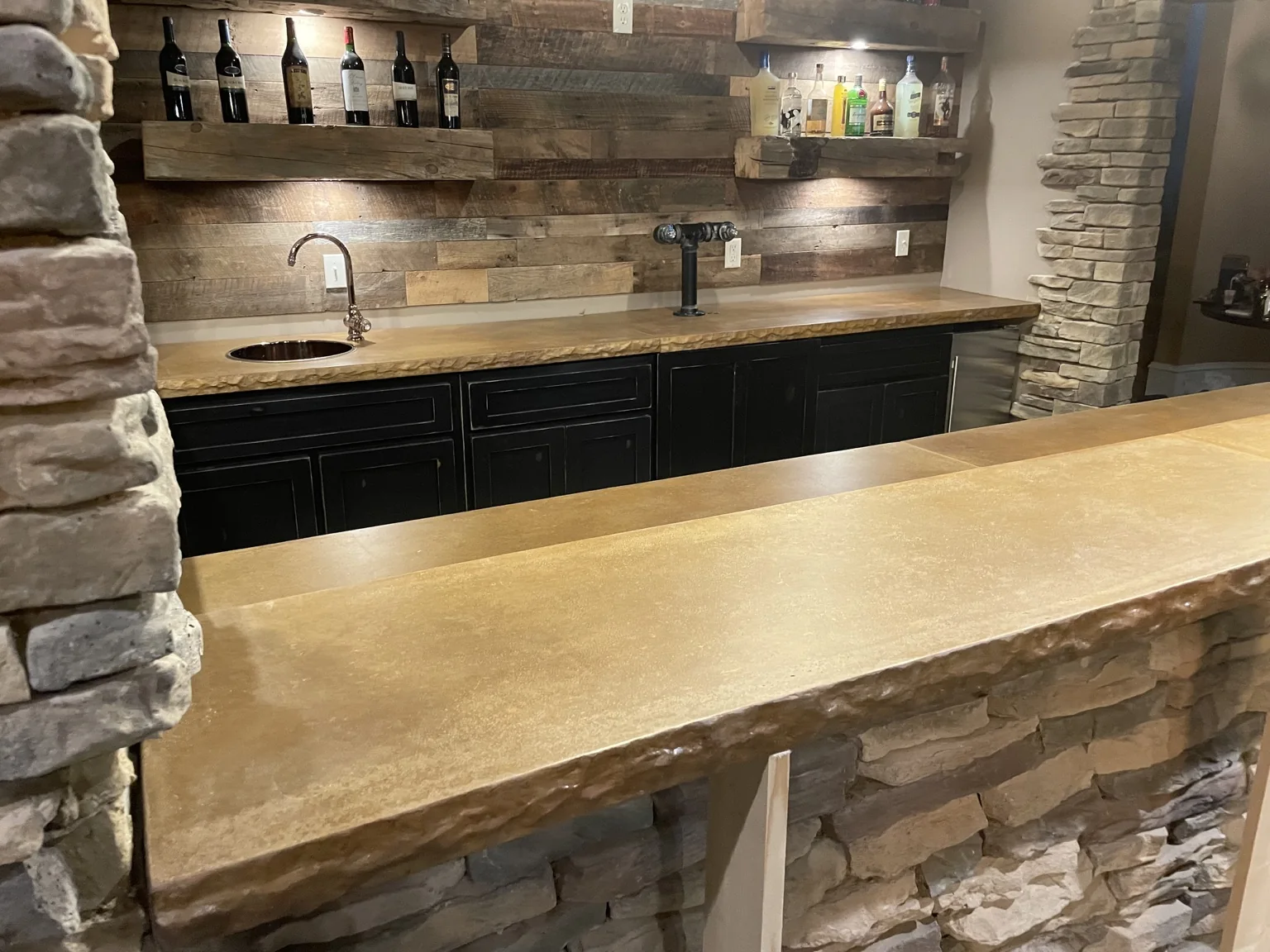 Custom concrete project by Coastal Concrete Studio in Florida